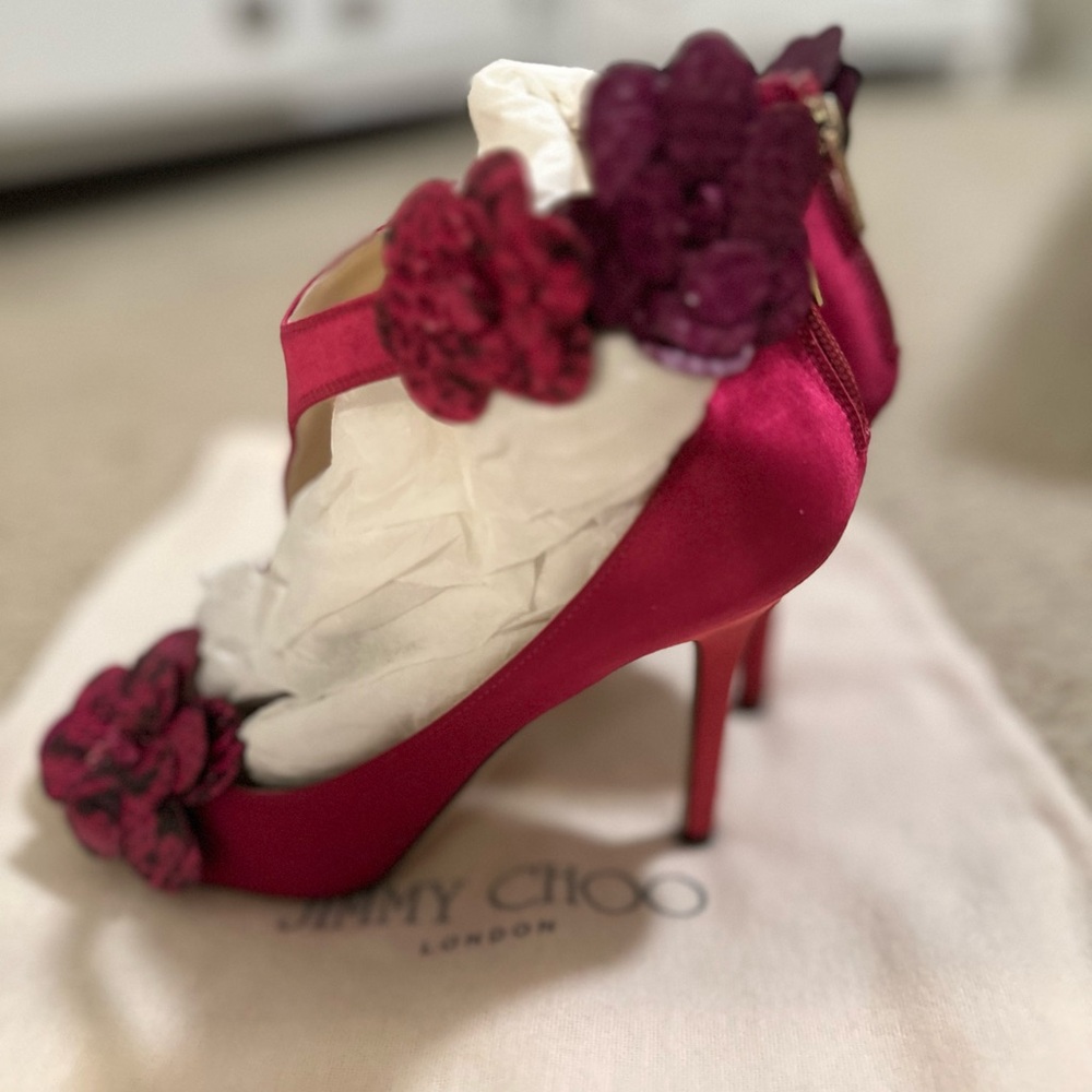 Jimmy Choo Satin Heels